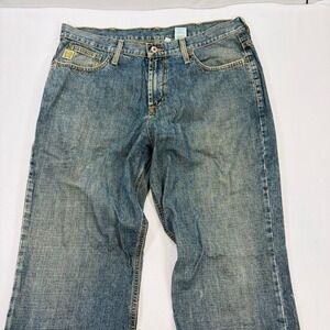 Cinch Mens 36x34 Relaxed Fit Medium Wash Denim Jeans Blue